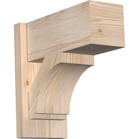 Ekena Millwork Imperial Block Smooth Outlooker, Douglas Fir, 7 1/2"W x 16"D x 16"H OUT08X16X16IMP05SDF